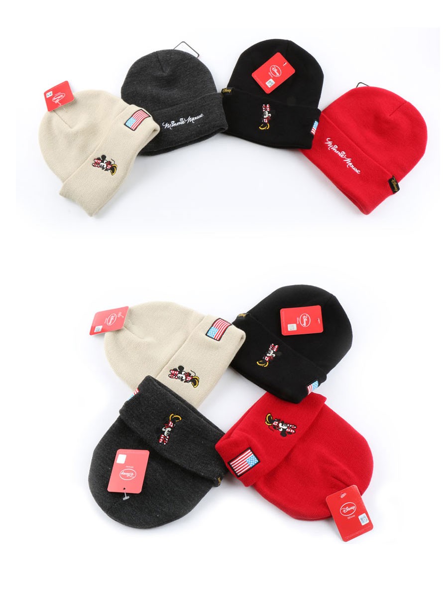 Disney Minnie Mouse Knit Cap ディズニー ミニーマウス アメリカ 国旗
