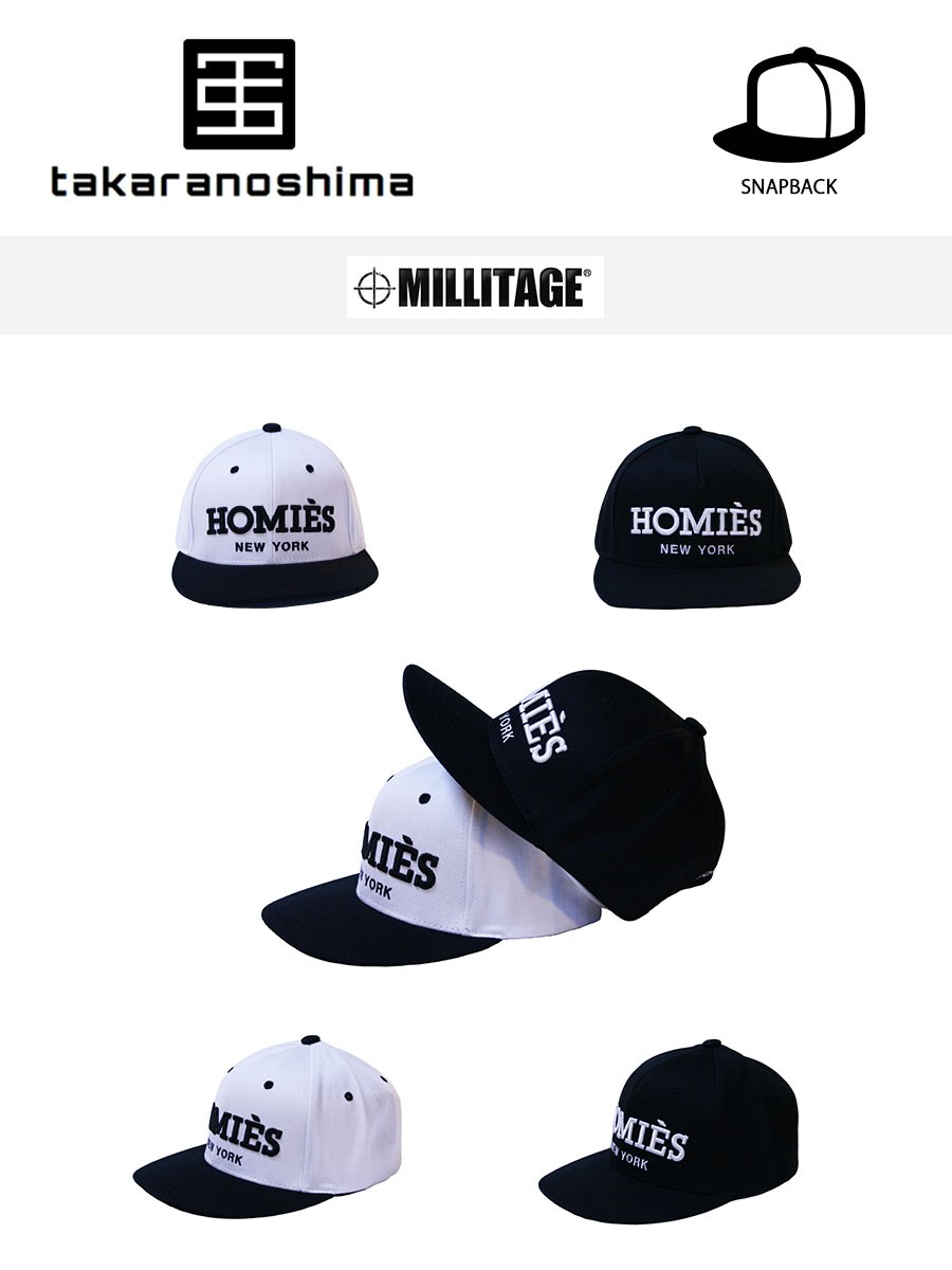 キャップ 帽子 スナップバック MILLITAGE HOMIES NEW YORK SNAPBACK