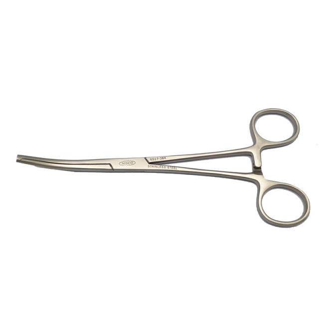 コッヘル止血鉗子（有鈎）18.0cm（筋層・靭帯、出血点の把持、支持糸の