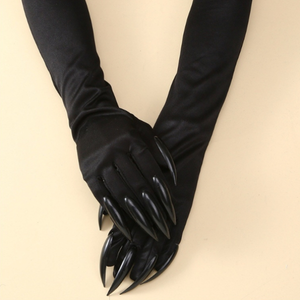 b039【ダンス衣装】46cm爪付 仮装用 かぎ爪 手袋 ハロウィン 衣装