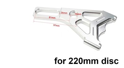 【並行輸入品】3穴ゲージ付きブレーキローターセット 220mm 4ピストンブレーキキャリパー 付属 Yamaha Yamaha Freesox Nitro bws 100 ジョグ 50バイク用