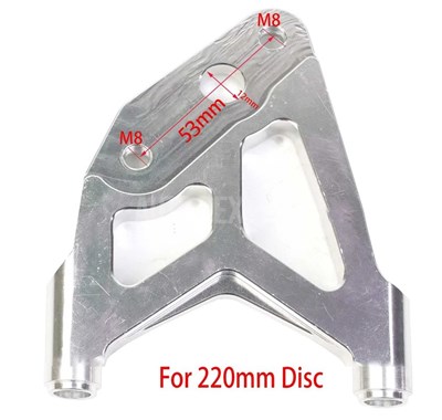 【並行輸入品】3穴ゲージ付きブレーキローターセット 220mm 4ピストンブレーキキャリパー 付属 Yamaha Yamaha Freesox Nitro bws 100 ジョグ 50バイク用