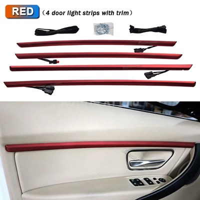 LEDアンビエントライト BMW 3シリーズ f30 12-18 屋内装飾 装飾品 青