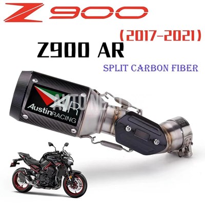 【並行輸入品】カワサキZ900 2017-2021用カーボンエキゾーストパイプ 改良 統合シリーズ モーターバイク 二輪エキゾーストの画像