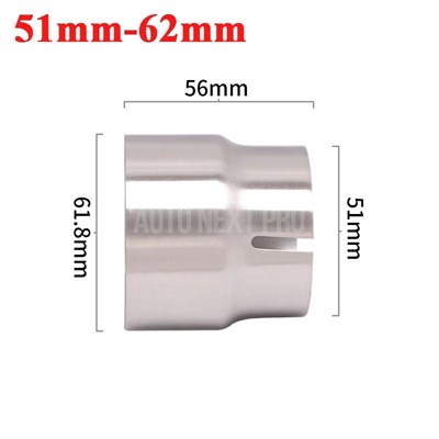 並行輸入品】汎用バイク 二輪エキゾーストアダプター ステンレス