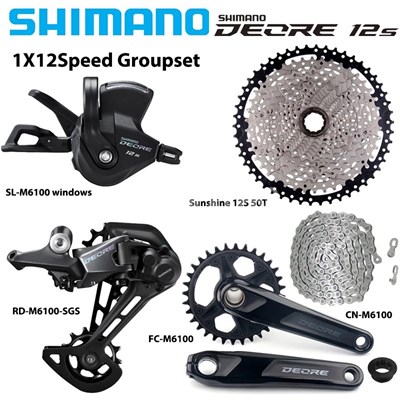 SHIMANO m6100 セット 12s 並行輸入品】ディレイラーセットSHIMANO-DEORE m6100 12 s 12スピード