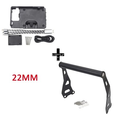 【並行輸入品】バイク電話gpsナビゲーションプレート ブラケットバーマウント ロイヤルエンフィールド ヒマラヤ 2016 2017 2018 2019の画像