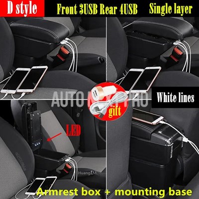 並行輸入品】ホンダエレメントアームレストボックス usb付き車内収納