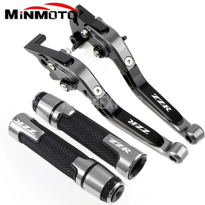 【並行輸入品】折りたたみ式拡張ブレーキクラッチレバー ハンドバーエンドグリップ カワサキ用アクセサリーzzr600 zzr400 zzr1100 zz_11