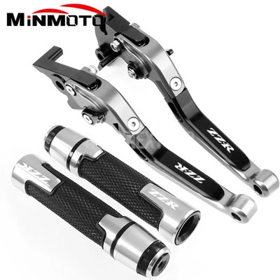 【並行輸入品】折りたたみ式拡張ブレーキクラッチレバー ハンドバーエンドグリップ カワサキ用アクセサリーzzr600 zzr400 zzr1100 zz_2