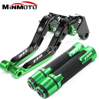 【並行輸入品】折りたたみ式拡張ブレーキクラッチレバー ハンドバーエンドグリップ カワサキ用アクセサリーzzr600 zzr400 zzr1100 zz_4