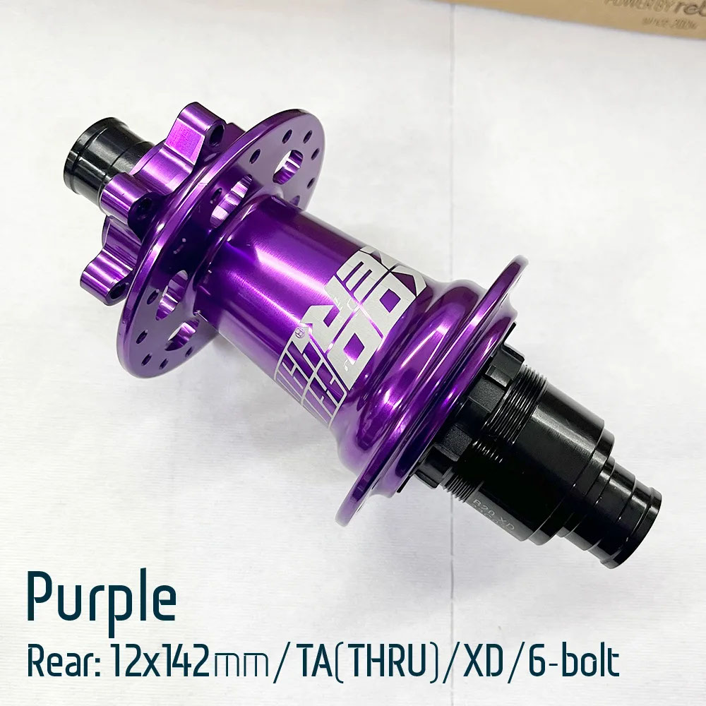 まりんこCubeXPro32超コスパ！＋追加パーツ　新品 パープル 並行輸入品】Koozer XM490 Pro 32穴MTBリアハブ 12x142 Cube 7 32穴