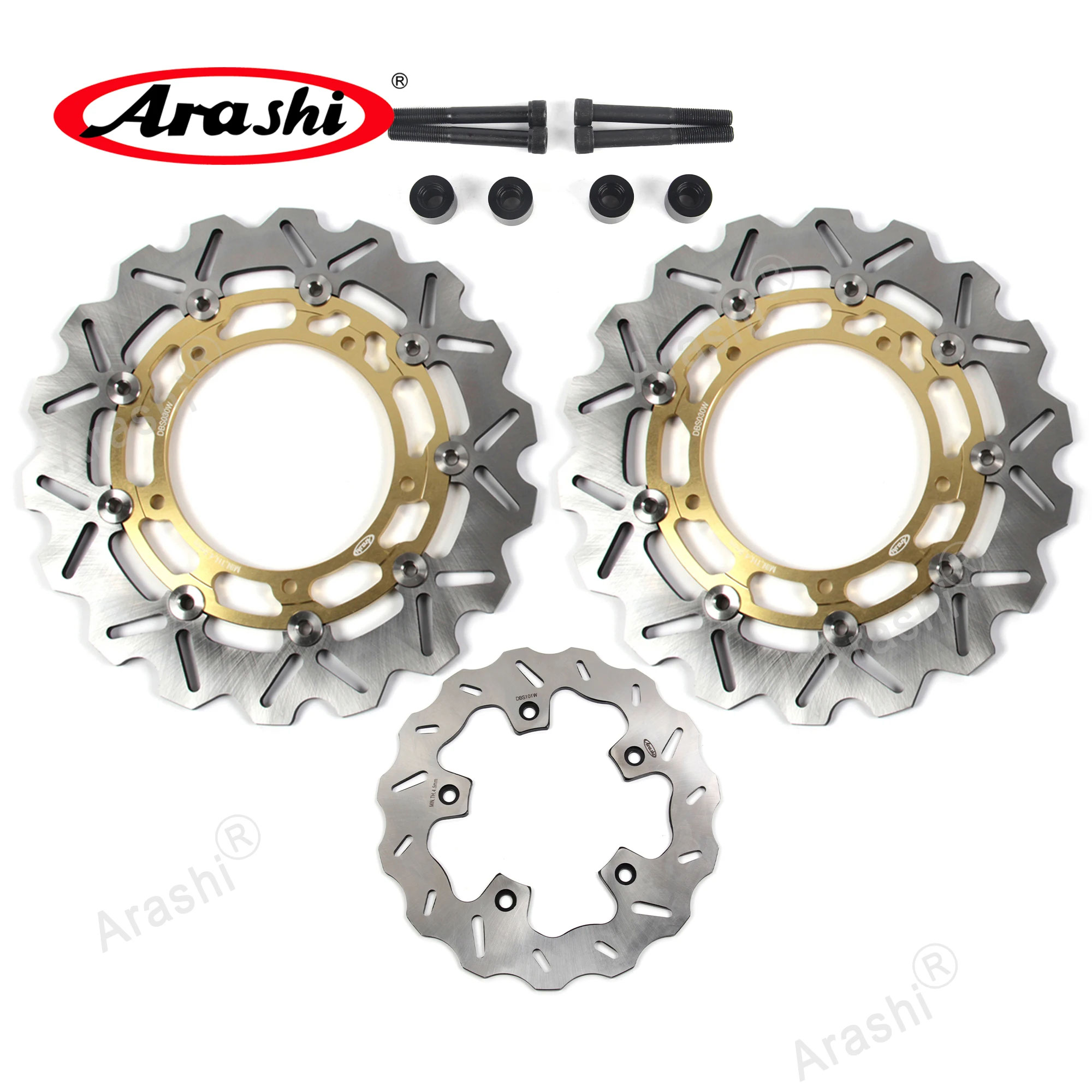 【並行輸入品】嵐-CNCフロント リアブレーキディスクローター ヤマハxp T-MAX sx abs 2017-2019 tech max abs 560 2020-2021_2
