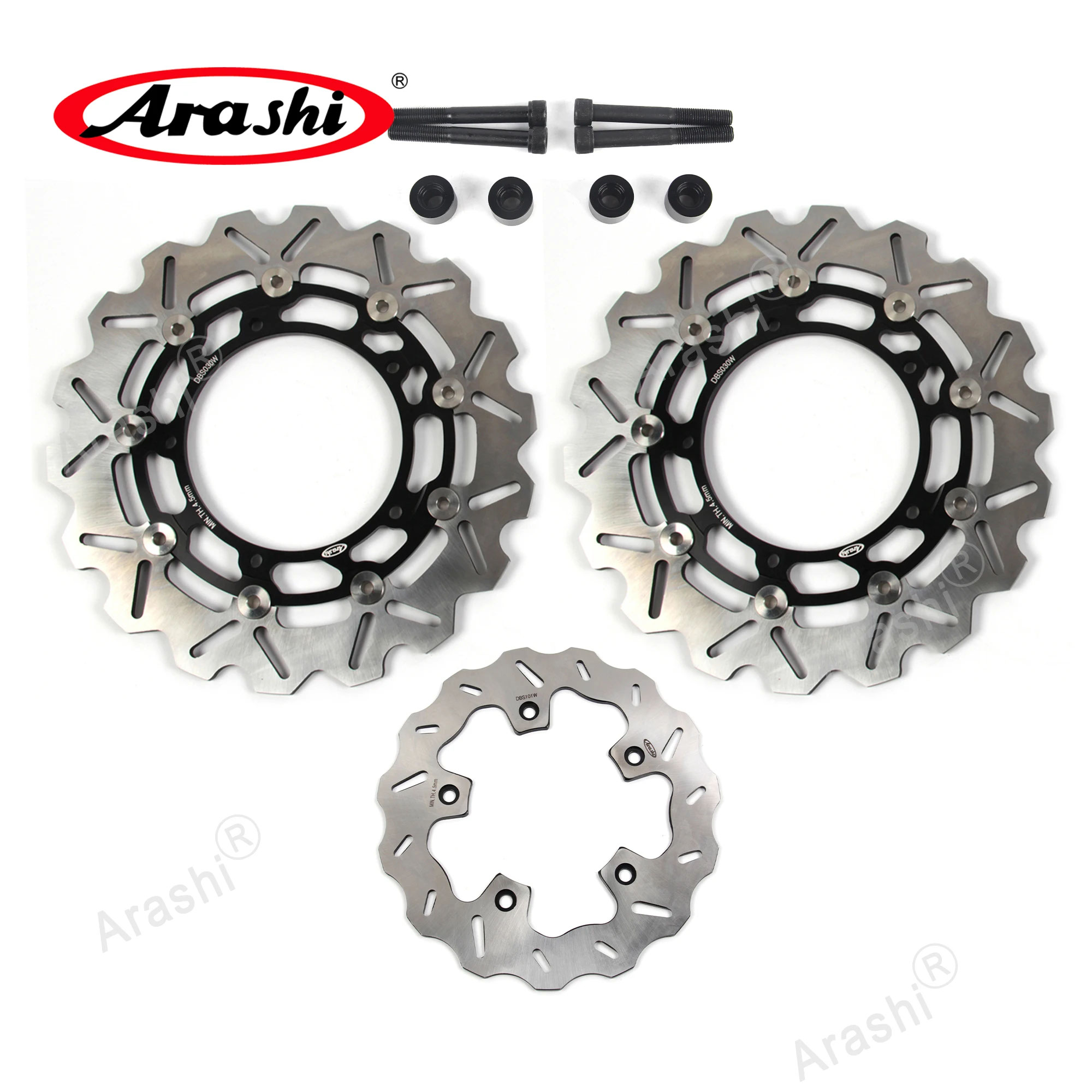 【並行輸入品】嵐-CNCフロント リアブレーキディスクローター ヤマハxp T-MAX sx abs 2017-2019 tech max abs 560 2020-2021_1