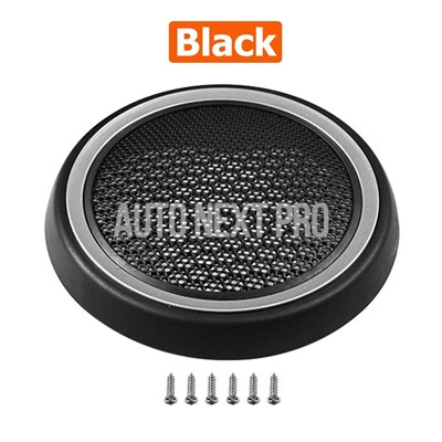 並行輸入品】フロントドアスピーカーカバー 黒また メッキカラー ミニ