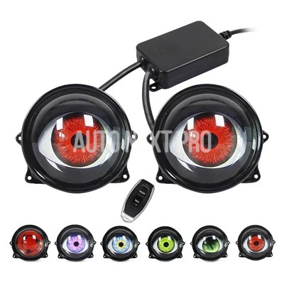 並行輸入品】デビルアイLEDカーヘッドライト ダイナミックバイク 二輪