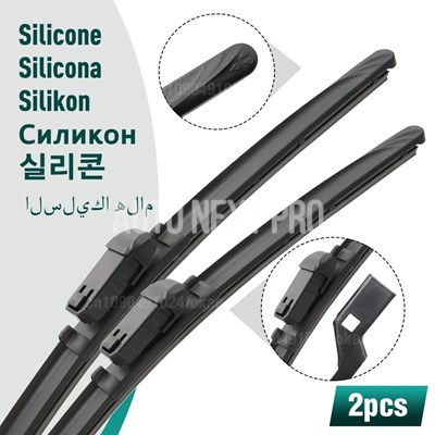 並行輸入品】シリコン ゴム フロントワイパーブレード セット ボルボ用