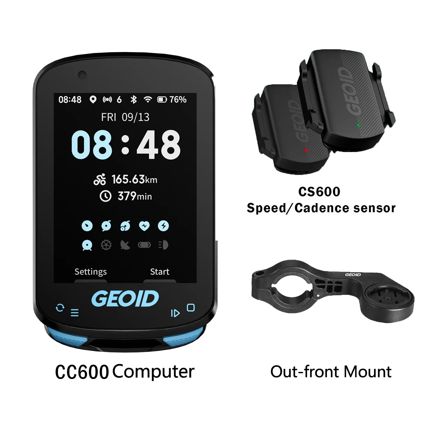 並行輸入品】GEOID CC600 カラフル スクリーンワイヤレスバイク