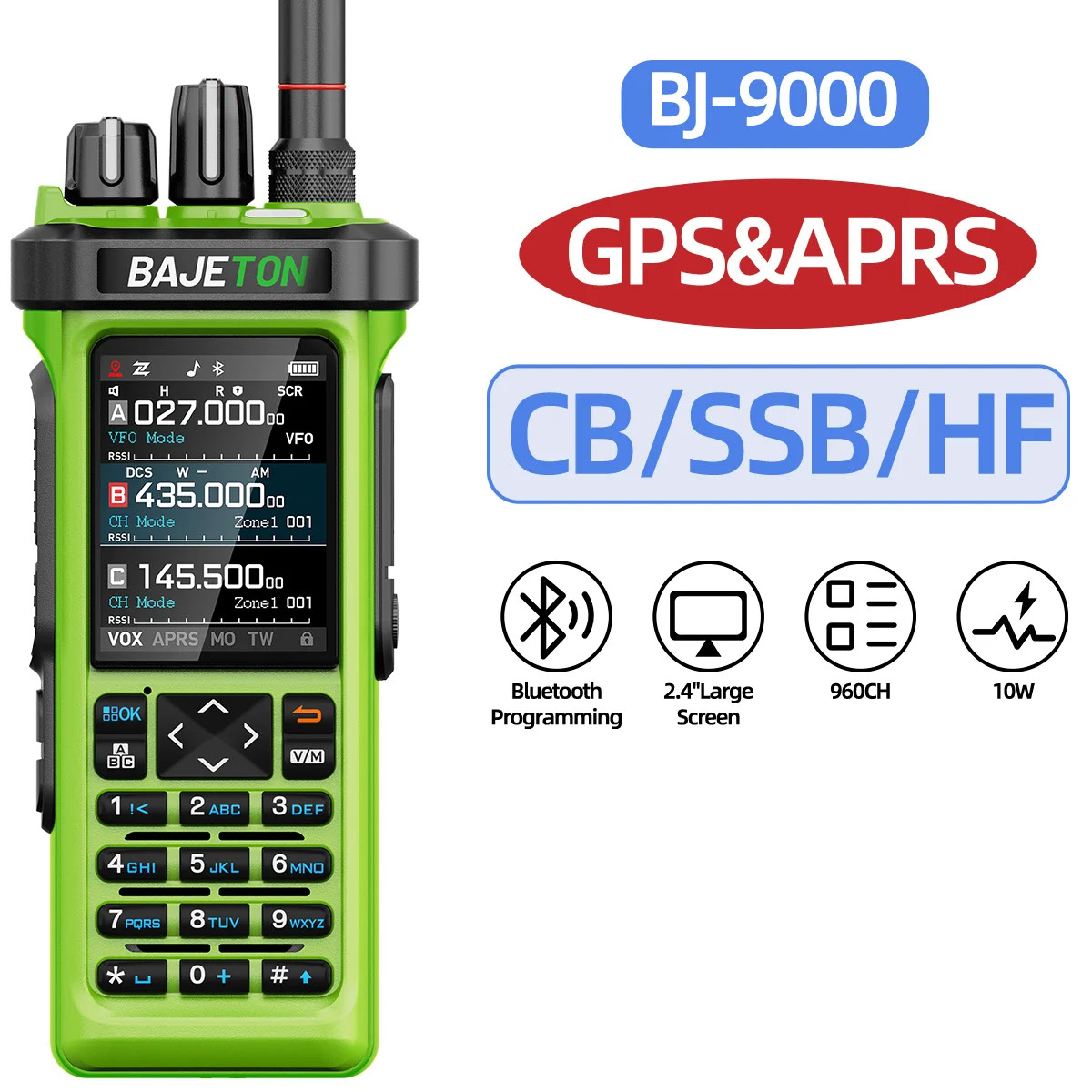 並行輸入品】BAJETON BJ-9000 GPS APRSトランシーバー 10W CB 27Mhz CB