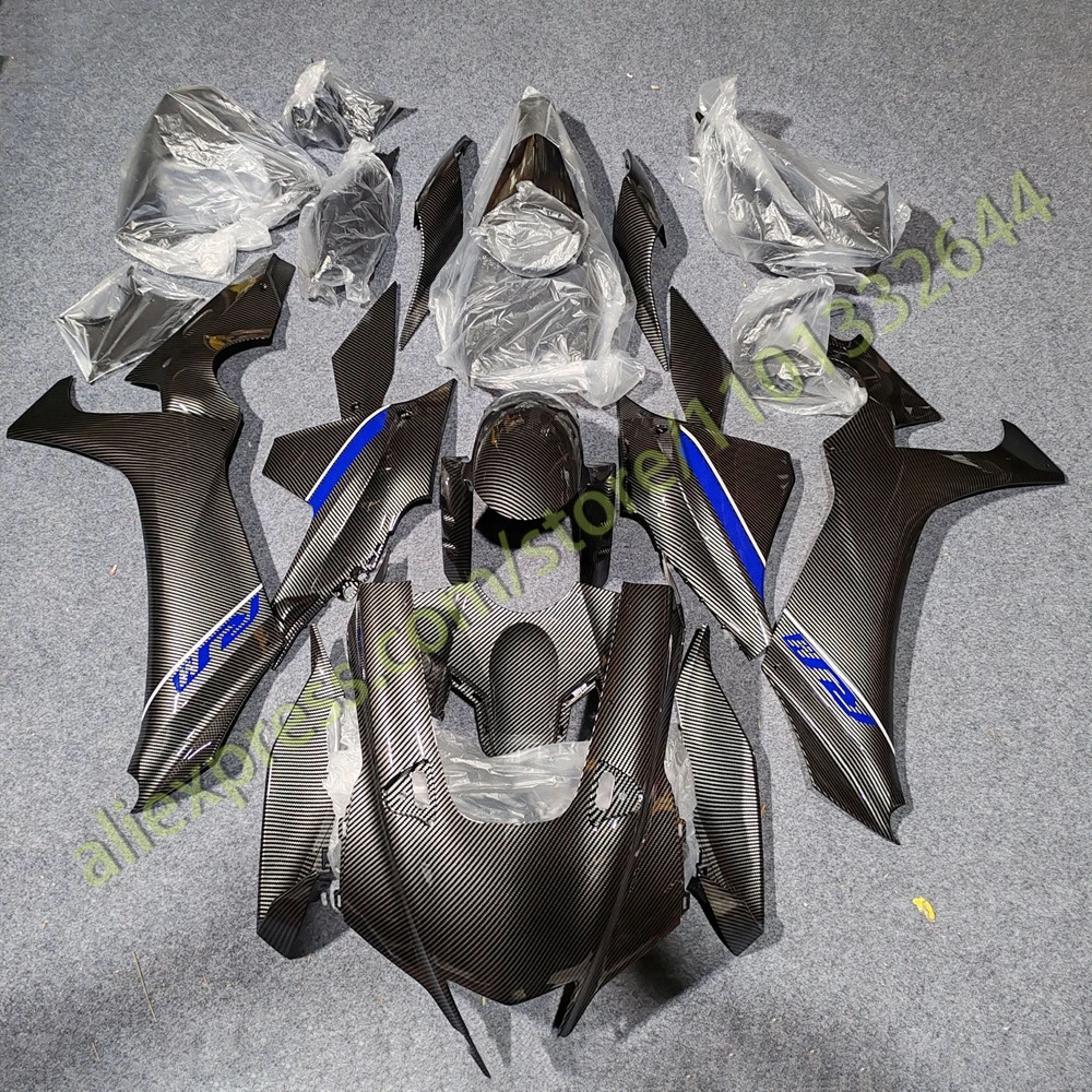 【並行輸入品】ヤマハ YZF R1 2024 2025 ABS射出モールドボディセット バイクフェアリングプラスチックキット YZFR1 24 25用カーボンフェアリングの画像