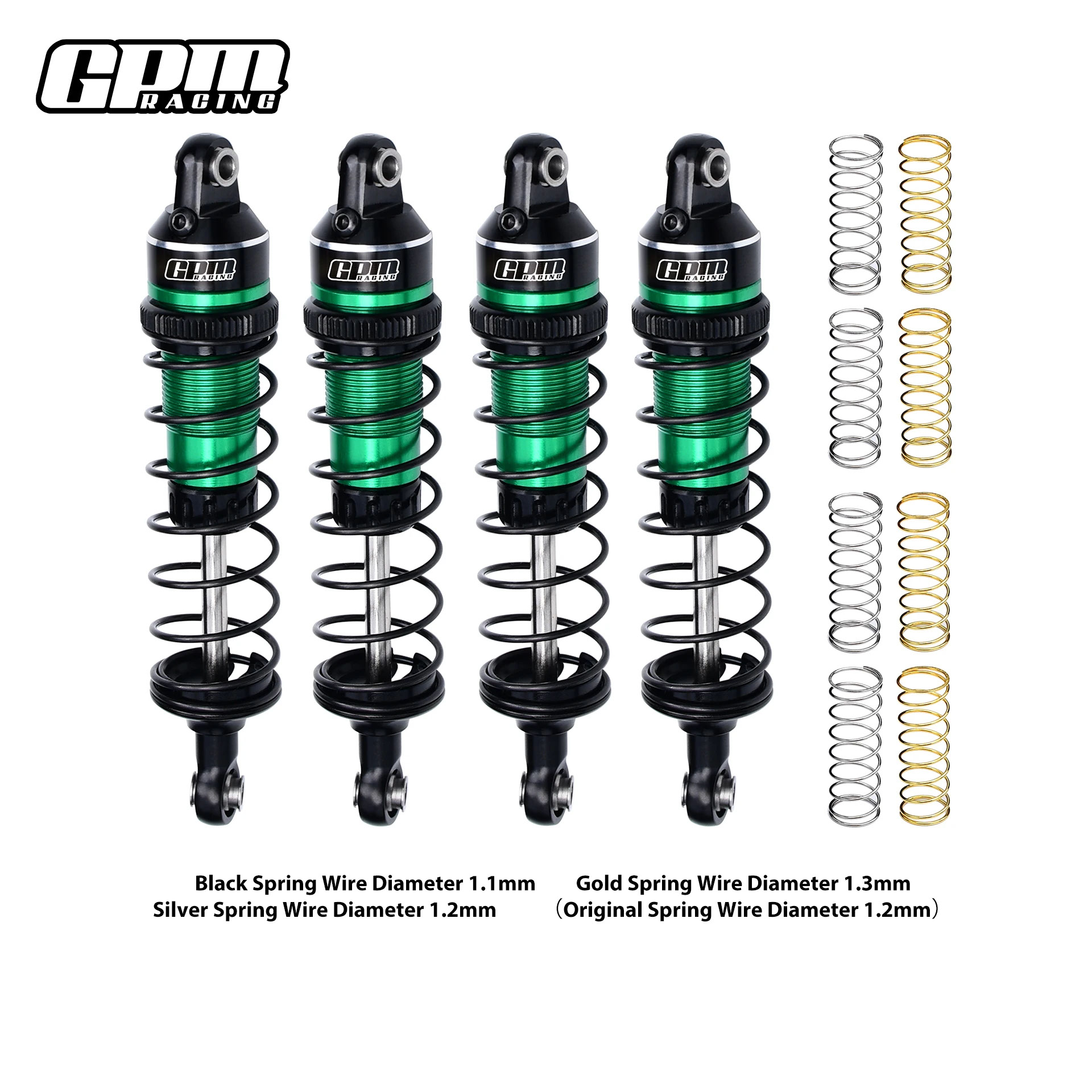 並行輸入品】GPM 金属合金フロント + リアショックアブソーバー