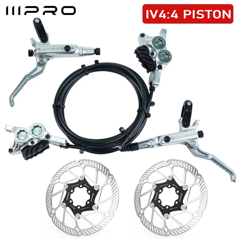 並行輸入品】IIIPRO IV4 自転車油圧ブレーキセット 4ピストンバイク