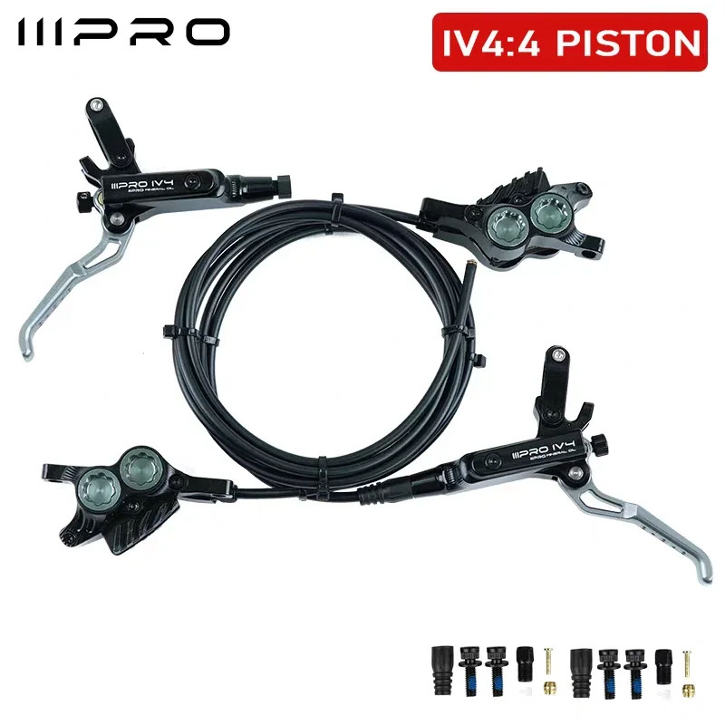 並行輸入品】IIIPRO IV4 自転車油圧ブレーキセット 4ピストンバイク