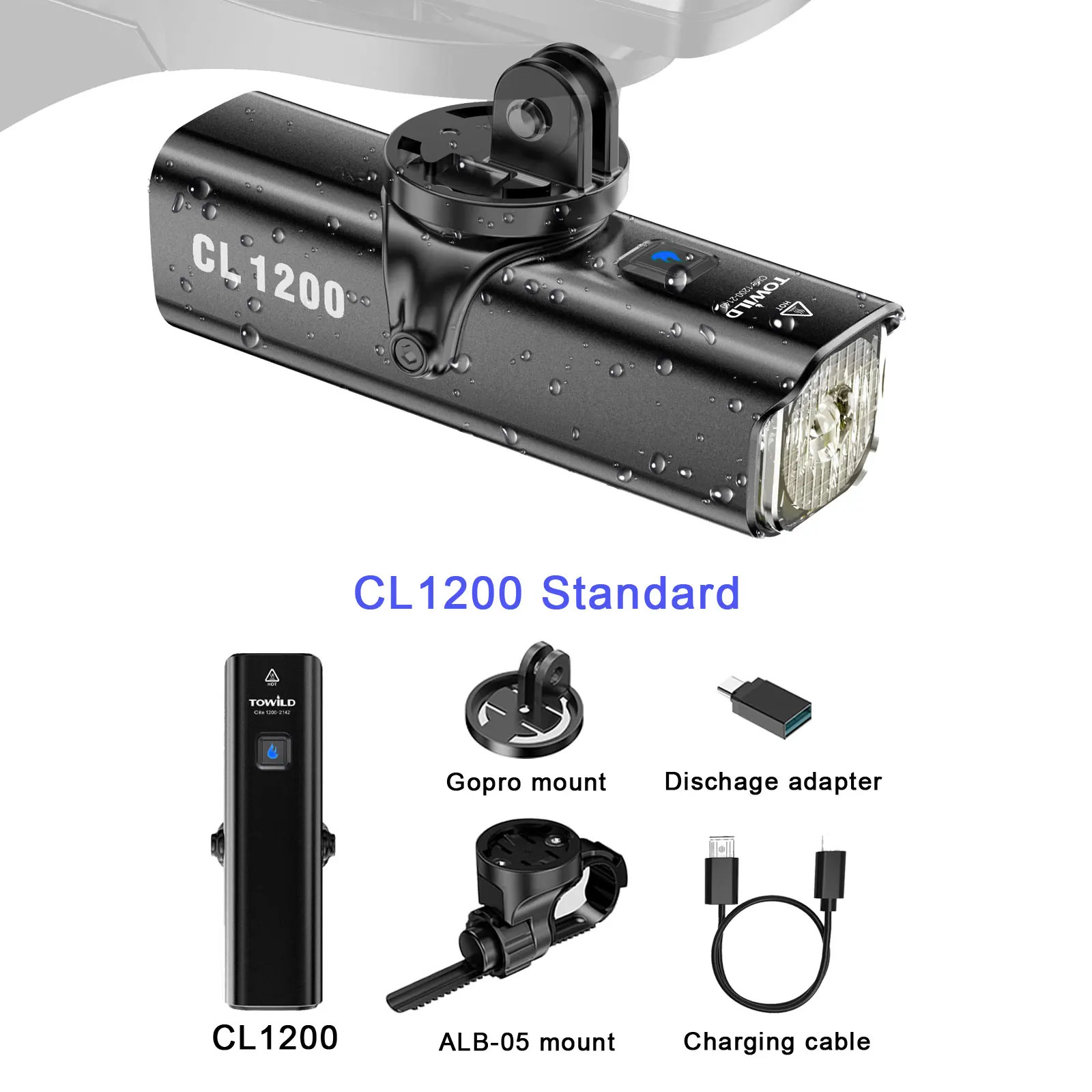 並行輸入品】TOWILD CL1200 スマート自転車ライトリモコン自転車ライト
