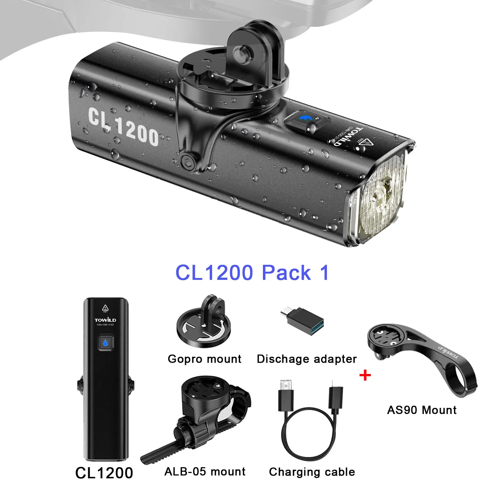 並行輸入品】TOWILD CL1200 スマート自転車ライトリモコン自転車ライト