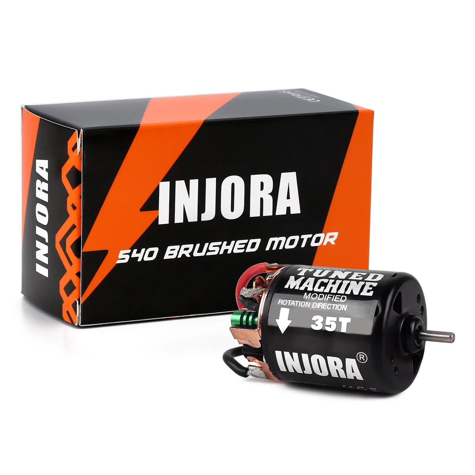 INJORA 540 ブラシ付きモーター防水 13T 21T 35T 45T 55T 80T 1:10 RC