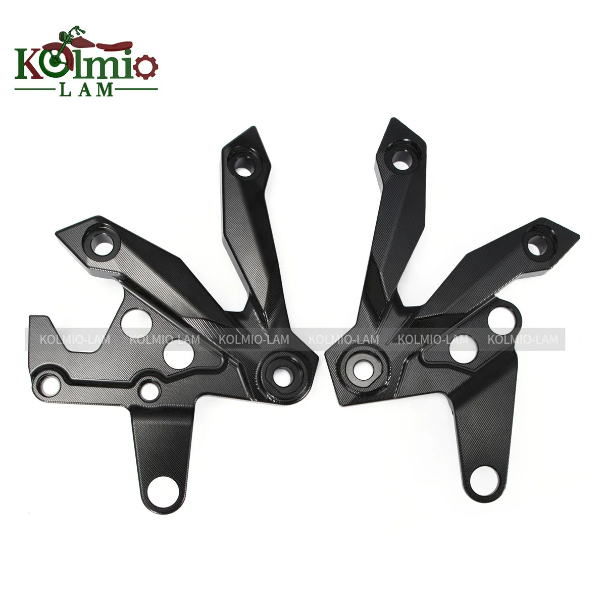 2007 - 2009 カワサキ Z1000 バイクアクセサリーフロントフットレストフットペグブラケットマウントキット Z 1000 2008 2009 アルミの画像