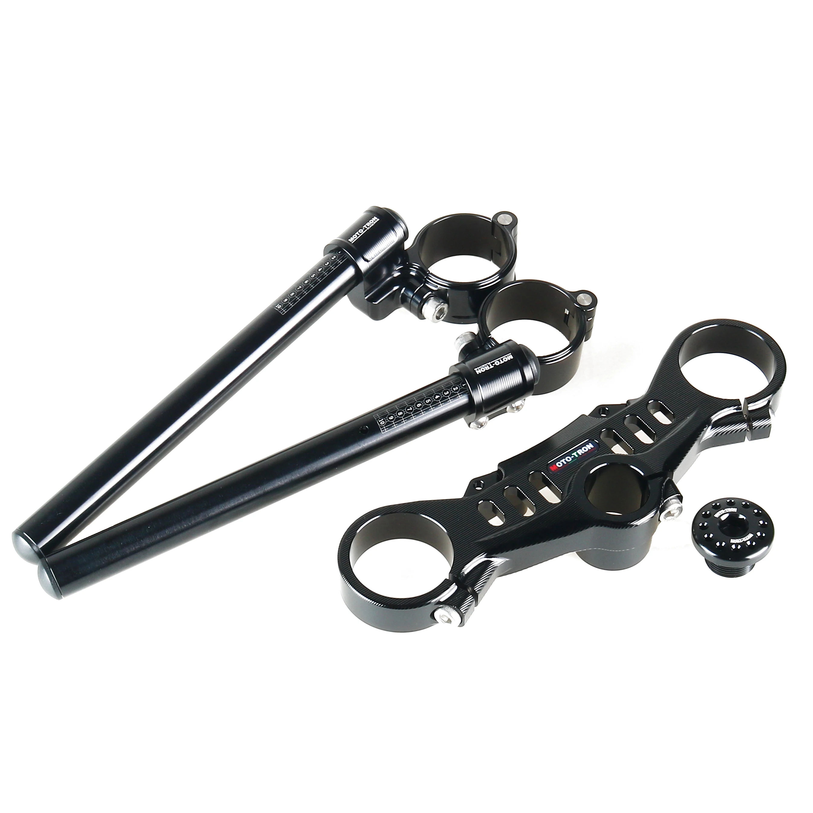 Mototech-バイク用CNCハンドルバー 1つ クリップ フォーク ハンドルバー cfoto 450 sr 2022-2023-2024用クリップの画像