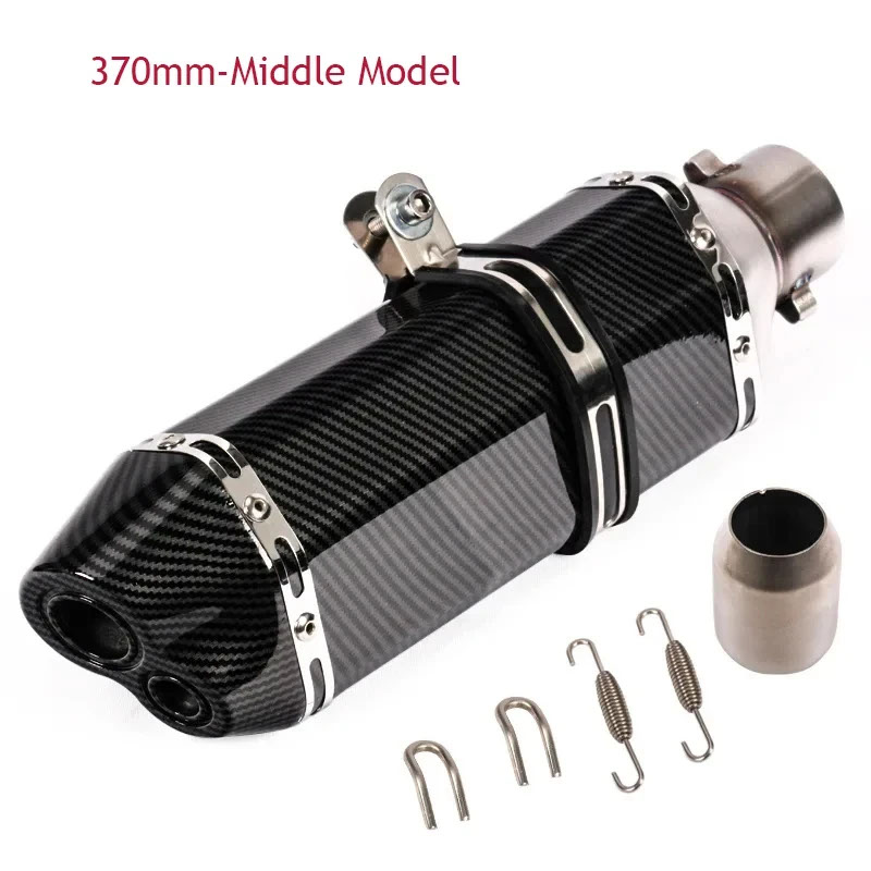 汎用51mmアクセサリーバイクマフラーマフラーパイプ排気モトDBキラーXJ6 MT07 09 03用_5