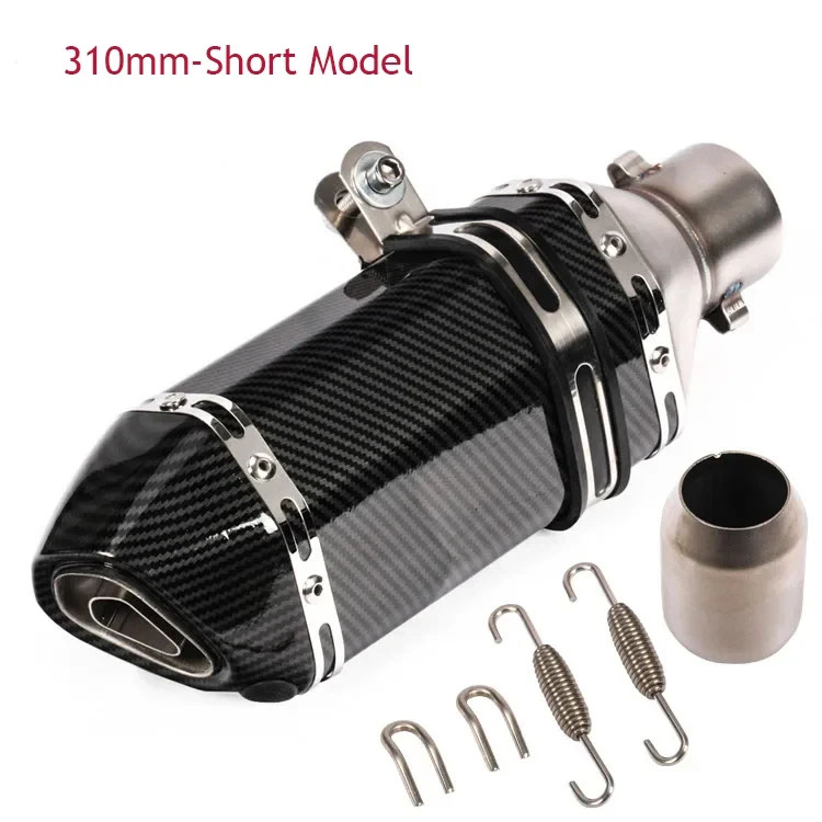汎用51mmアクセサリーバイクマフラーマフラーパイプ排気モトDBキラーXJ6 MT07 09 03用_1