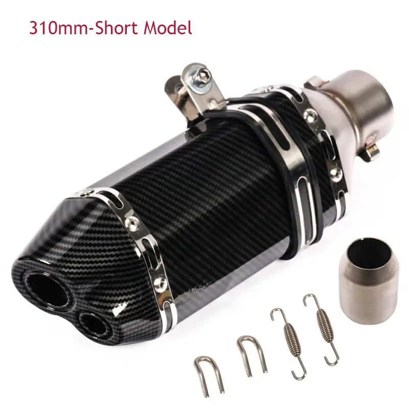 汎用51mmアクセサリーバイクマフラーマフラーパイプ排気モトDBキラーXJ6 MT07 09 03用_4