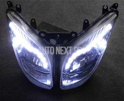 LEDバイク 二輪ヘッドライト取り付けヘッドランプ ヘッドライト取り付け Tmax500 xp500 2008-2011 t-max 500 t-max 500 t-max500 2009 2010 互換性の画像