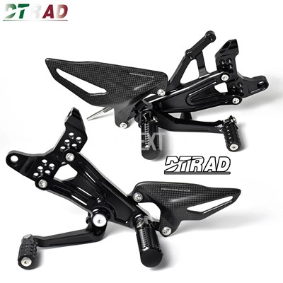 ドゥカティパニガーレv4 v4s v4r sp 2018-2024用 バイク用CNCリアキット 折りたたみ式フットペグ カーボンヒールガードの画像