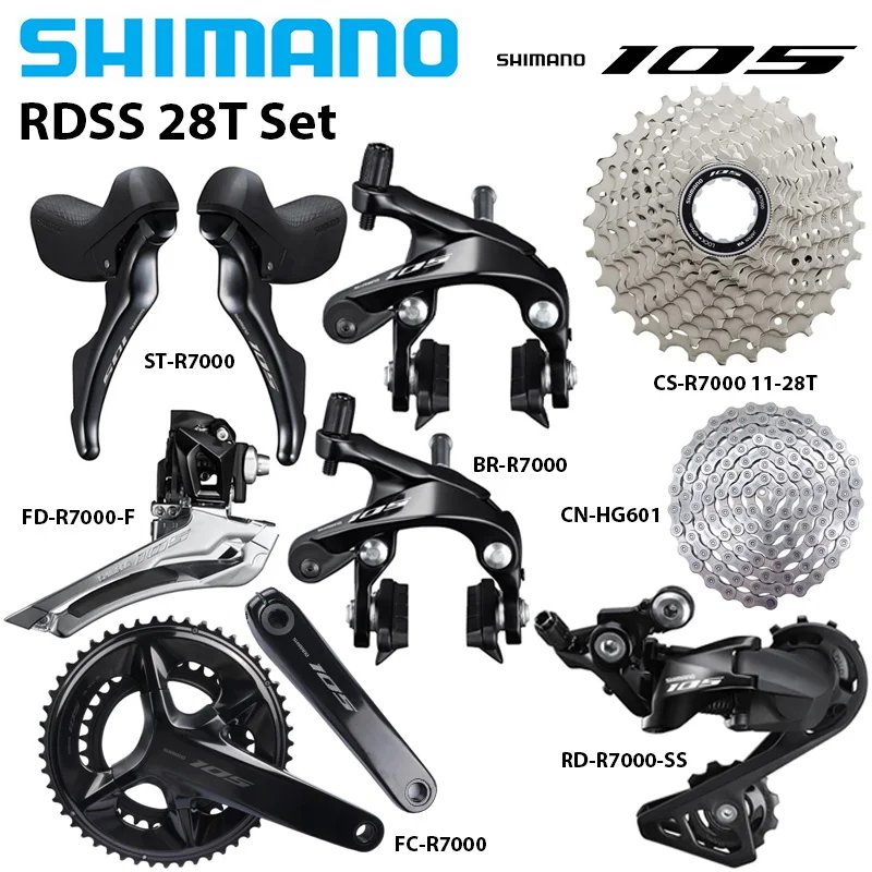 並行輸入品】shimano-シフトレバーペア 105 r7000 11sグループ2x11s