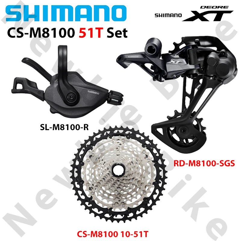 【並行輸入品】シマノ XT M8100 12 スピードグループセット SL-M8100 RD-M8100 RD-M8120 CS-M8100 10-51T 45T MTB マウンテンバイクオリジナル自転車部品_2