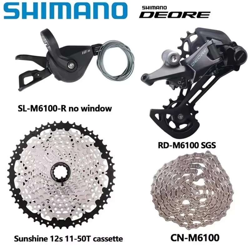 シマノ deore m6100 1x12s グループセット mtb シフターリア