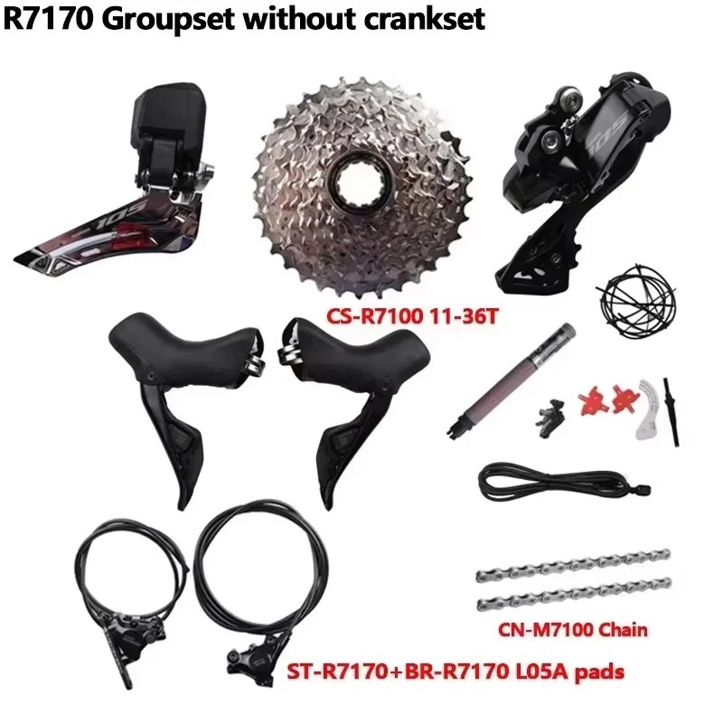 【並行輸入品】shimano-電子部品r7170 2x12s rd-r7150バッテリーdn300 di2 r7170 l05a k05s 小型セットの画像