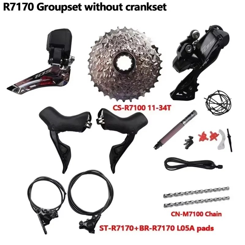 【並行輸入品】shimano-電子部品r7170 2x12s rd-r7150バッテリーdn300 di2 r7170 l05a k05s 小型セットの画像