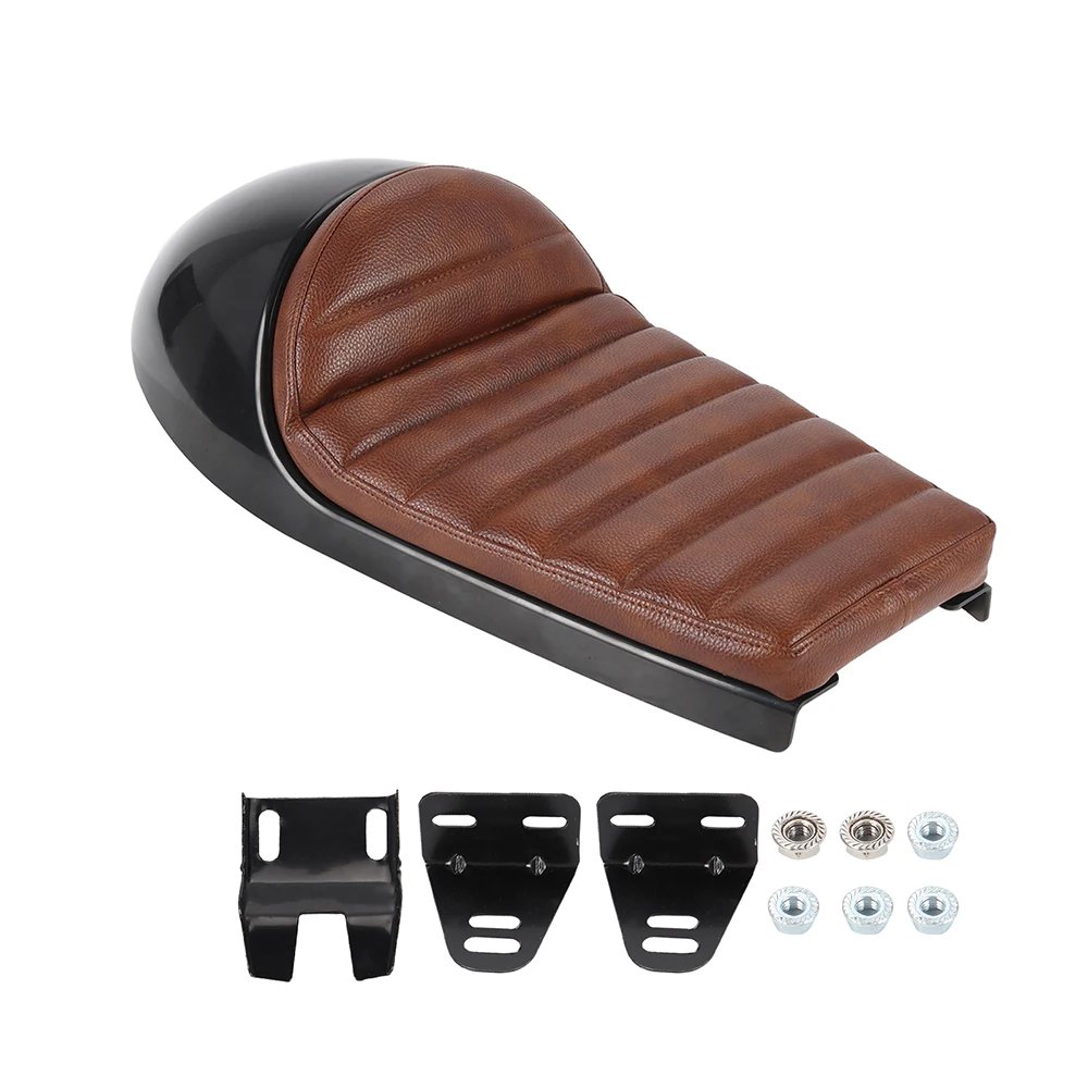並行輸入品】レトロカフェレーサーシートパンベースヴィンテージサドル