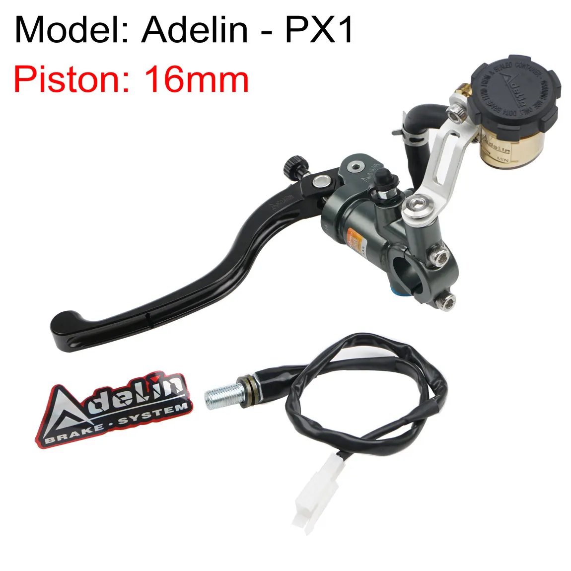 並行輸入品】汎用 14 mm-19 mm adelin バイクラジアル取付ブレーキ