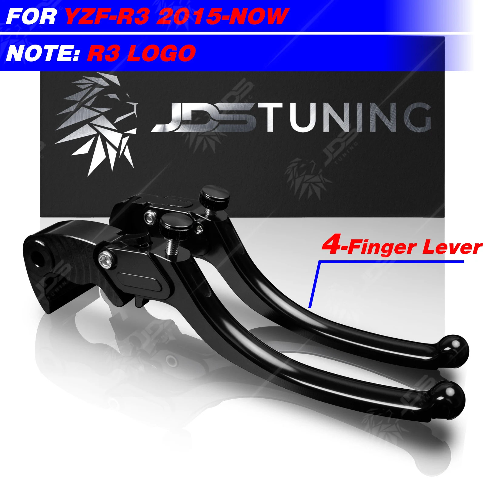 JDSTUNING ヤマハ YZF-R3/YZFR3 2015-NOW ステップレスクラッチレバーブレーキレバーセットロングハンドルレバーバイクアクセサリーパーツ