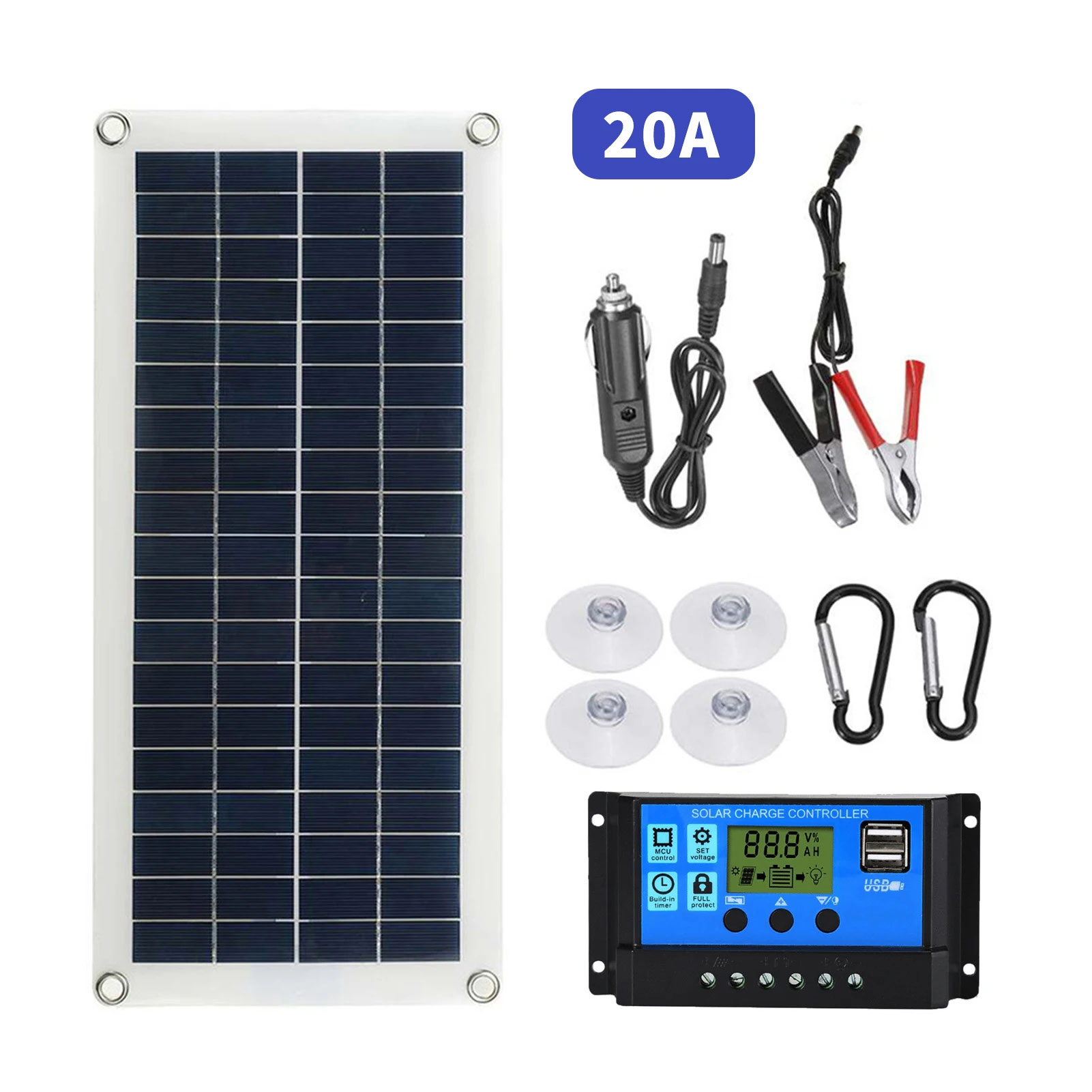 新品 ソーラーパネル 300W 折りたたみ式 ポータブル電源用 直列＆並列