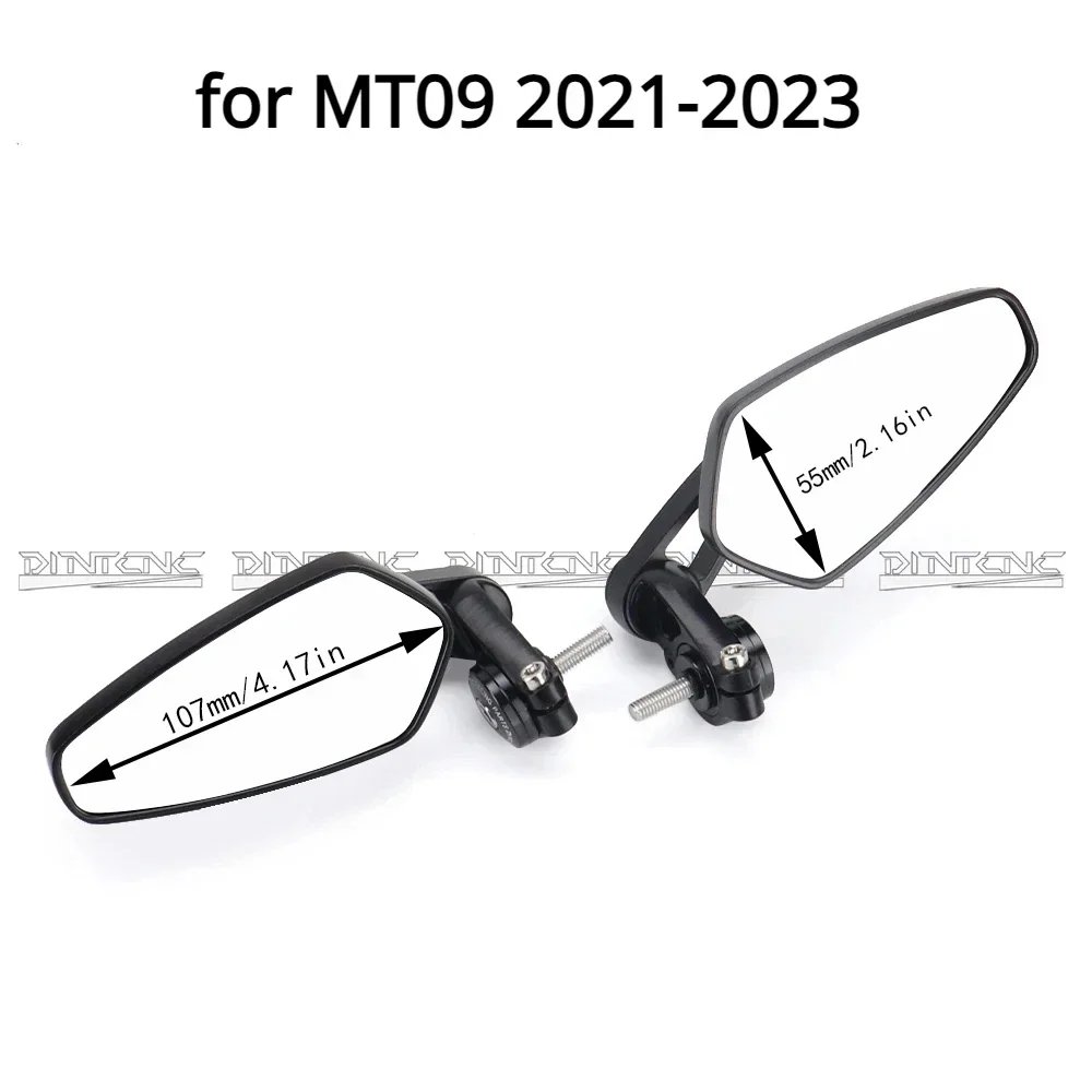 並行輸入品】ヤマハ mt09 mt07 2014-2025 ハンドルバーエンドミラー