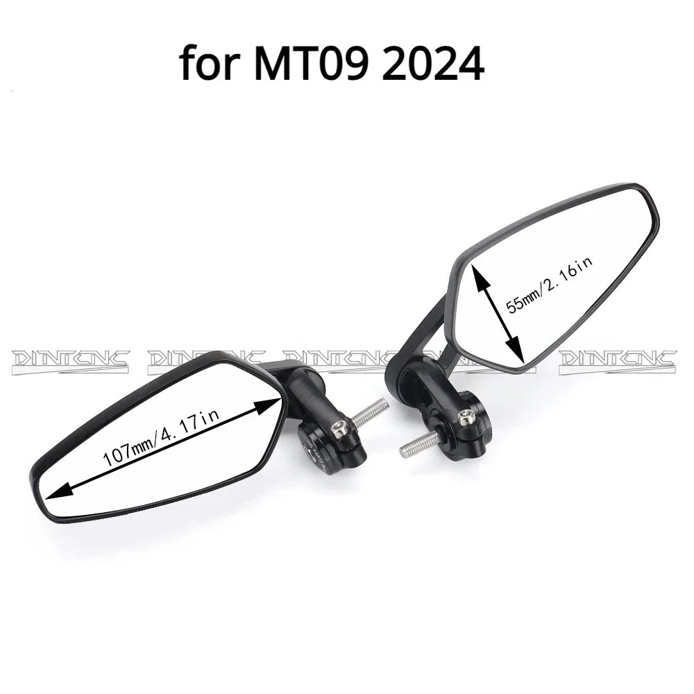 並行輸入品】ヤマハ mt09 mt07 2014-2025 ハンドルバーエンドミラー