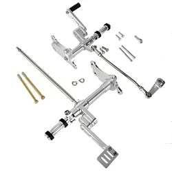 【並行輸入品】ハーレー1991-2003 スポーツスター XL 883 1200モデル用フットペグ付きブラックシャローカットフロントコントロールリンケ_1