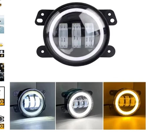 並行輸入品】フォグライト LED エンジェルアイズ 4 インチワークライト